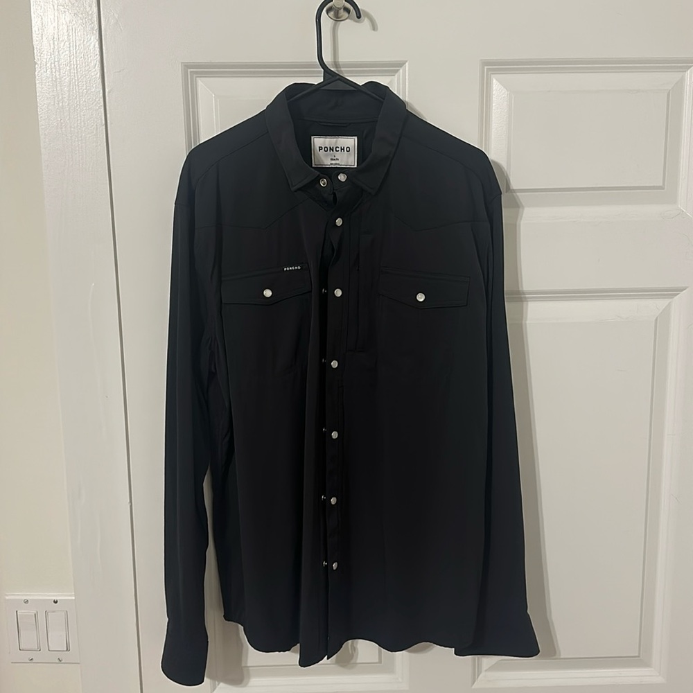 Poncho Outdoors Shirt. Pearl snap fishing shirt